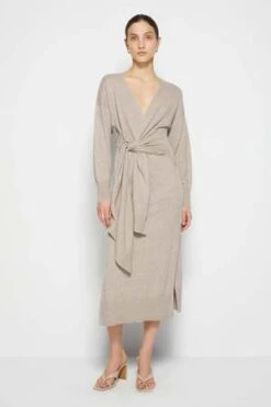 SimkhaiSkyla Wrap Dress - Fawn