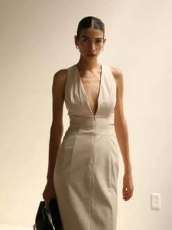 SovereVanilla Tasmyn Midi Dress - Vanilla