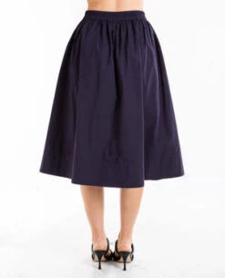 Alex MillStandard Skirt - Paper Cotton Navy -CYNTHIA Clothing Shop Standard Skirt In Paper Cotton Navy 20230228140959