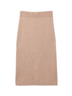 PureCashmere NYCStraight Midi Skirt - Camel -CYNTHIA Clothing Shop Straight Midi Skirt Camel 20230925214100 2
