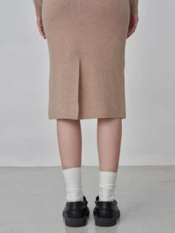 PureCashmere NYCStraight Midi Skirt - Camel -CYNTHIA Clothing Shop Straight Midi Skirt Camel 20230925214100