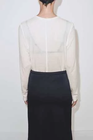 Mijeong ParkStretch Satin Maxi Skirt - Navy 9 Mijeong ParkStretch Satin Maxi Skirt - Navy - Image 7