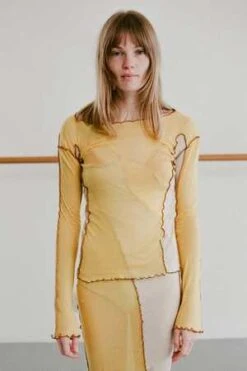 BaserangeSun Longsleeve - Undyed/Sun Yellow