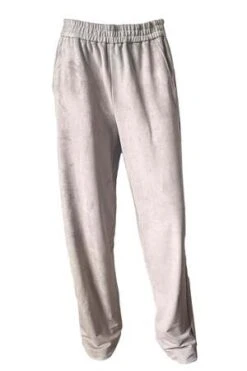 TibiUltra Suede Wide Leg Pull On Pant - Grey