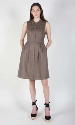 Birds Of North AmericaTree Mouse Dress - Shale 9 Birds Of North AmericaTree Mouse Dress - Shale -CYNTHIA Clothing Shop Tree Mouse Dress Shale 20230713011655 1