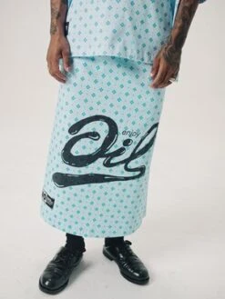 Tigran AvetisyanOil Printed Skirt - BLUE