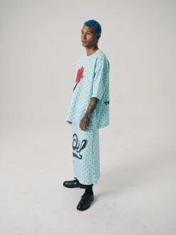 Tigran AvetisyanOil Printed Skirt - BLUE -CYNTHIA Clothing Shop Unisex Tigran Avetisyan Oil Printed Skirt 20210930235957