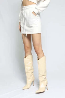 The RangeTerry Mini Skirt - Light Shell 10 The RangeTerry Mini Skirt - Light Shell -CYNTHIA Clothing Shop Vintage Terry Mini Skirt Lt Shell 20220811171728 1