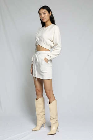 The RangeTerry Mini Skirt - Light Shell 5 The RangeTerry Mini Skirt - Light Shell - Image 3