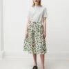 ShrimpsWomens Wade Gathered Skirt In Green/Cream 1 ShrimpsWomens Wade Gathered Skirt In Green/Cream -CYNTHIA Clothing Shop Wade Gathered Skirt Green Cream 20200324003542