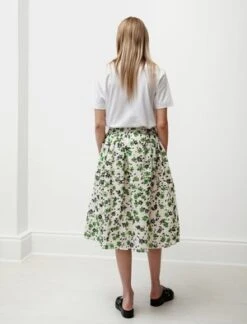 ShrimpsWomens Wade Gathered Skirt In Green/Cream 8 ShrimpsWomens Wade Gathered Skirt In Green/Cream -CYNTHIA Clothing Shop Wade Gathered Skirt Green Cream 20200324003543