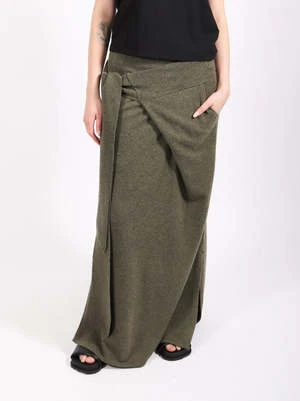 Nicholas KWrap Skirt - Olive Heather 4 Nicholas KWrap Skirt - Olive Heather - Image 2