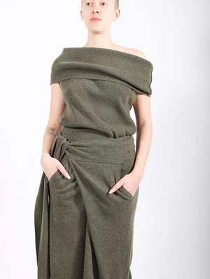 Nicholas KWrap Skirt - Olive Heather 8 Nicholas KWrap Skirt - Olive Heather - Image 6