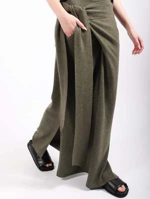 Nicholas KWrap Skirt - Olive Heather 14 Nicholas KWrap Skirt - Olive Heather - Image 12