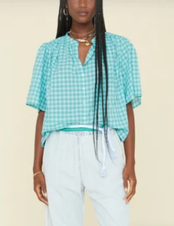 XirenaCarys Shirt - Aqua Blue -CYNTHIA Clothing Shop Xirena Carys Shirt Aqua Blue 20230530234522