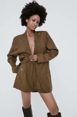 Silk LaundryYak Blend 70s Shorts - Beech -CYNTHIA Clothing Shop YAK BLEND 70S SHORTS BEECH 20220308040614