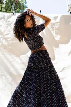 Abacaxiabacaxi Smocked Skirt -CYNTHIA Clothing Shop abacaxi NYC Smocked Skirt 20230421183138