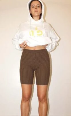 Giu GiuNONNA Bike Short - Mud -CYNTHIA Clothing Shop giu giu NONNA Bike Short Mud 20221122013147