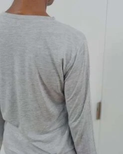 BaserangeLong Sleeve Tee - Melange Grey -CYNTHIA Clothing Shop long sleeve tee in melange grey 20220328230809 2